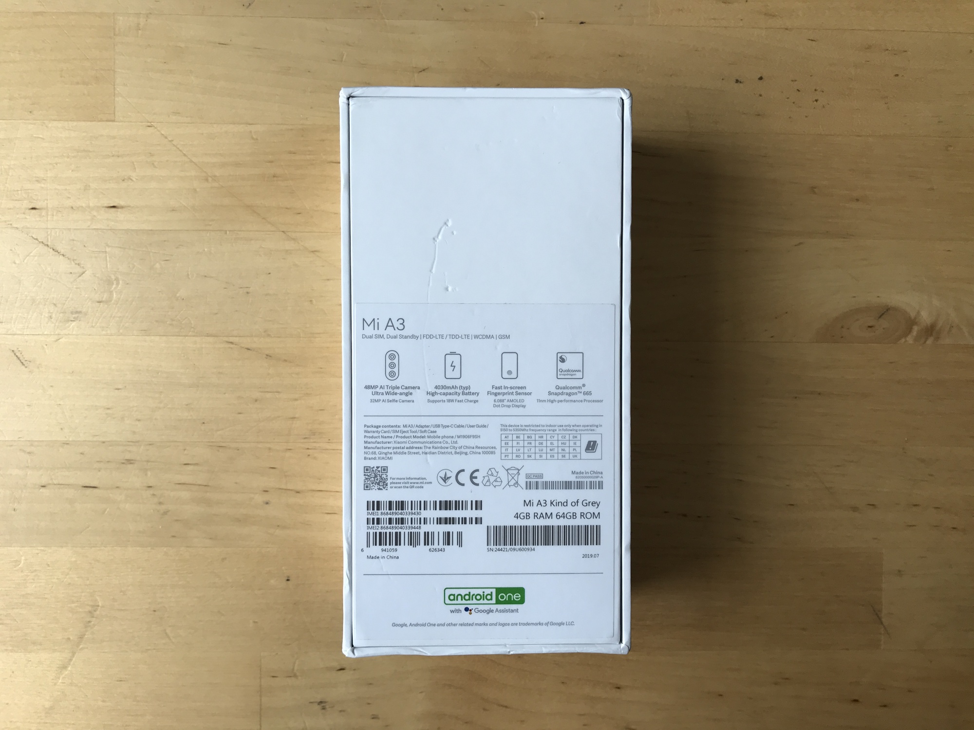 Boîte Arrière Xiaomi Mi A3