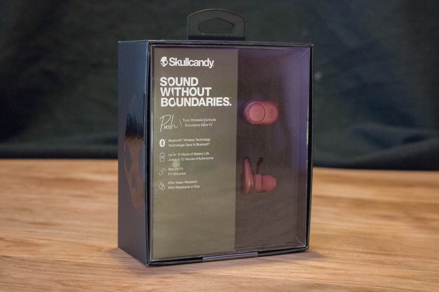 Emballage des SkullCandy Push, écouteurs True Wireless Bluetooth