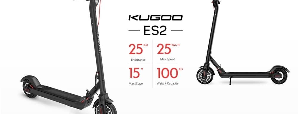 Kugoo ES2 Geekbuying bon plan tech promo code trotinette écran scooter téléphone