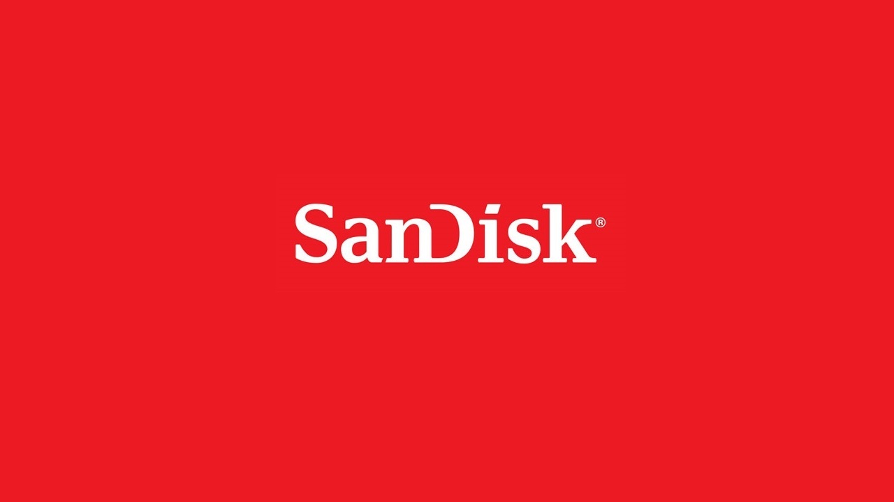 Logo de SanDisk, filiale de Western Digital