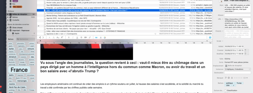 DEVONthink 3 quand le top devient sublime Apple