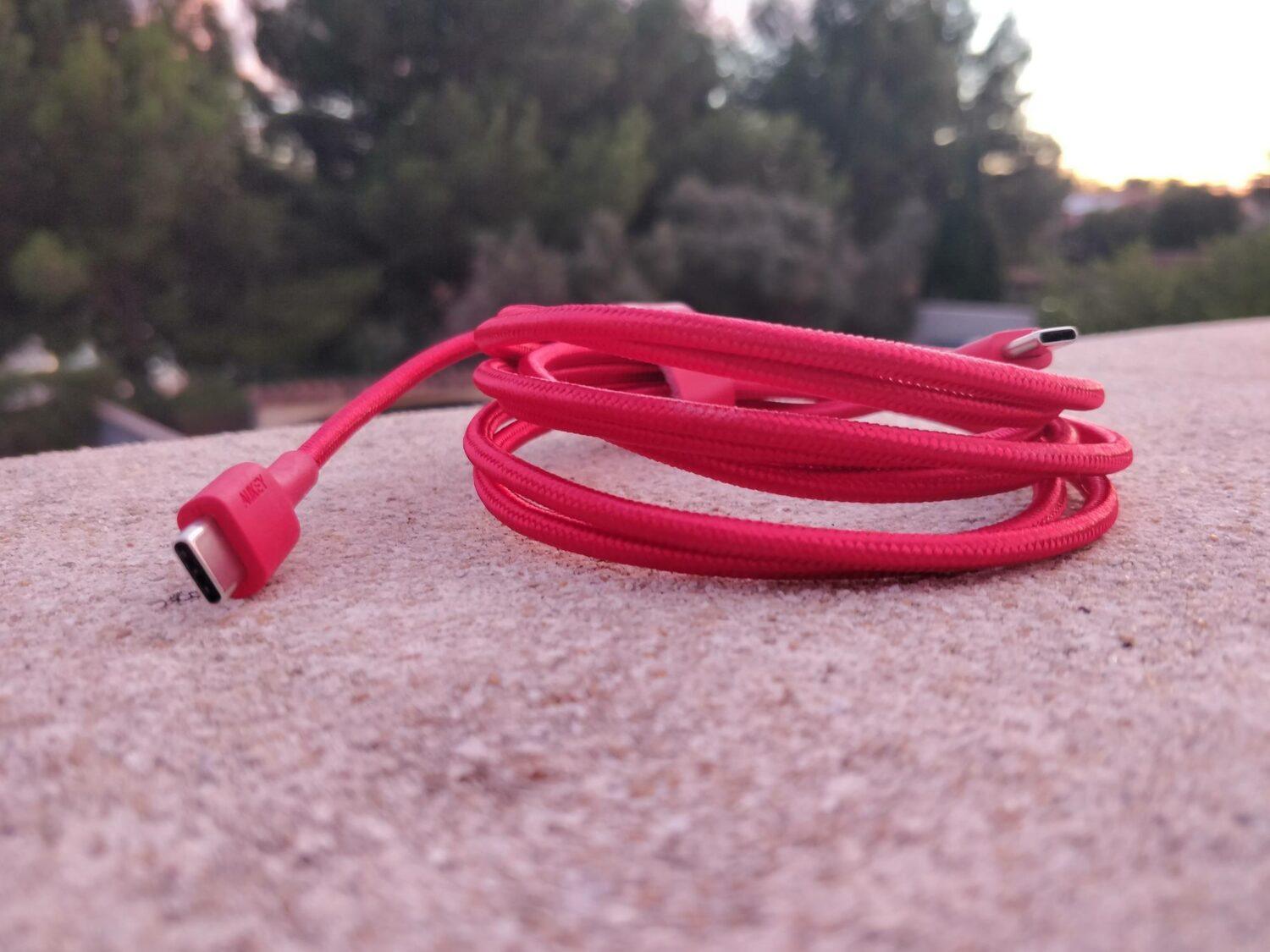 aukey rouge cable usb-c