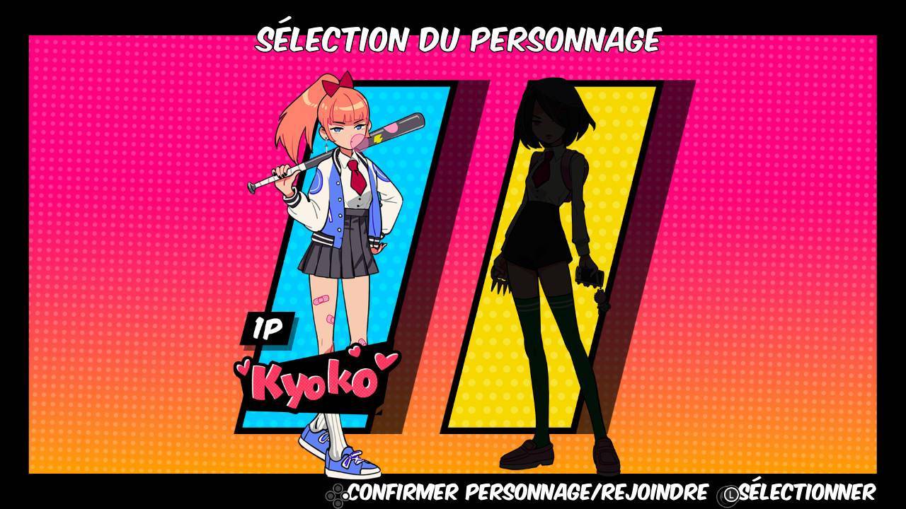 River City Girls-Sélection du personnage Kyoko