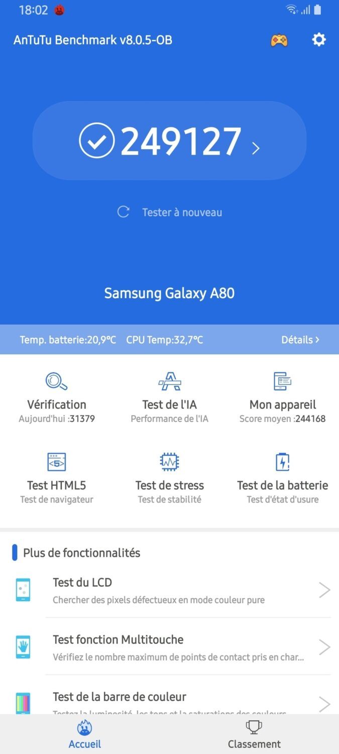 Antutu Samsung Galaxy A80