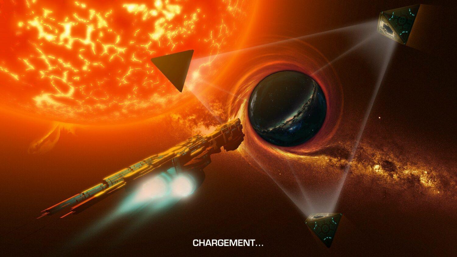 Crying Suns-un des superbes écrans de chargement du jeu