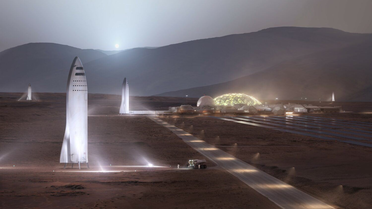 spacex plan colonisation mars 2050 elon musk