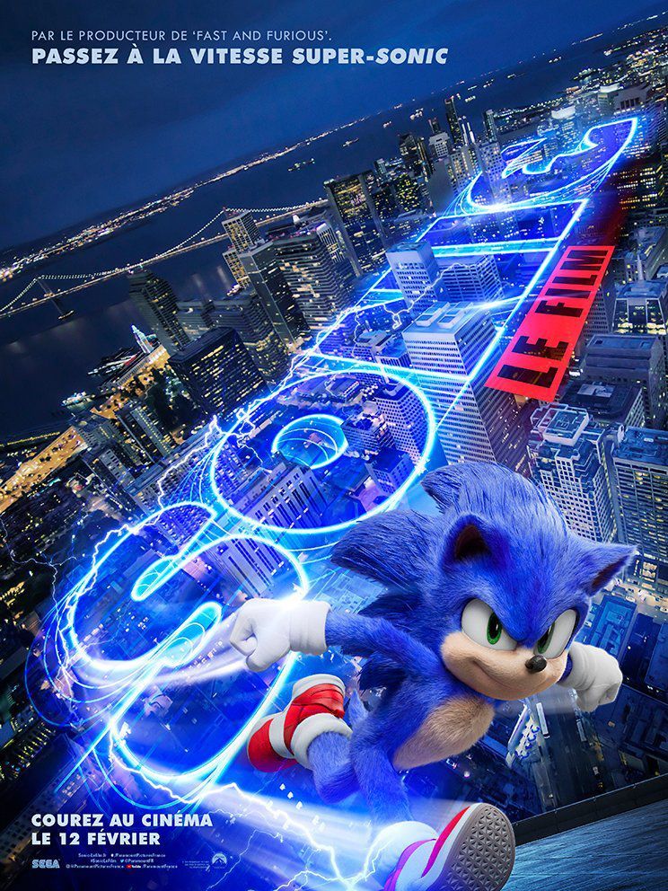 Affiche de Sonic le film