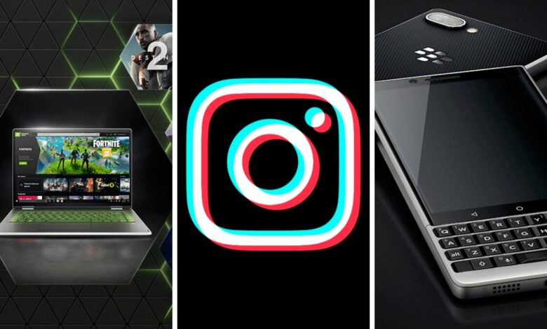 nvidia geforce now streaming tiktok copie instagram blackberry fin smartphone tcl