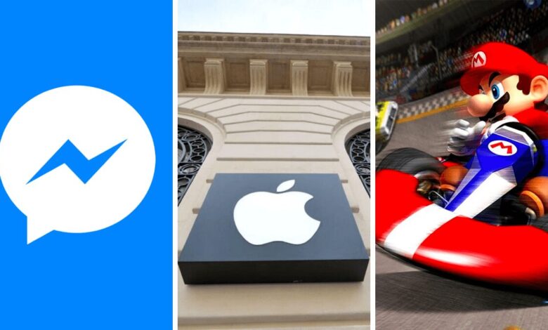 facebook messenger apple amende mario kart tour multijoueur