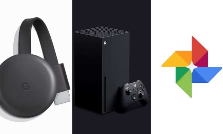 google chromecast facebook google photos xbox x series