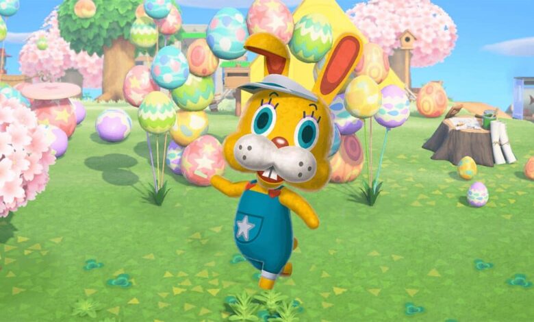 animal crossing new horizons fete des oeufs paques meubles