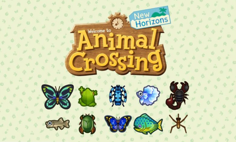 animal crossing new horizons insectes et poissons mai