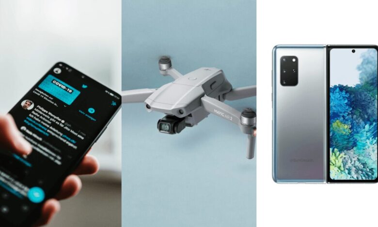 twitter sms dji mavic air 2 samsung galaxy fold 2 prix