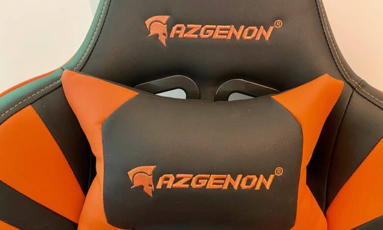 AZGENON Z300 test chaise gaming coussin nuque