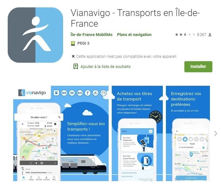 ViaNavigo RATP Android