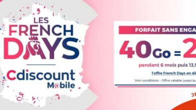 forfait-mobile-40-Go-CDiscount-mobile-french-days