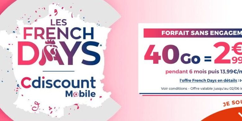 forfait-mobile-40-Go-CDiscount-mobile-french-days