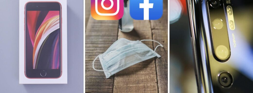 iPhone 12, Masque Facebook Instagram et Xiaomi Google Camera La Pause Café