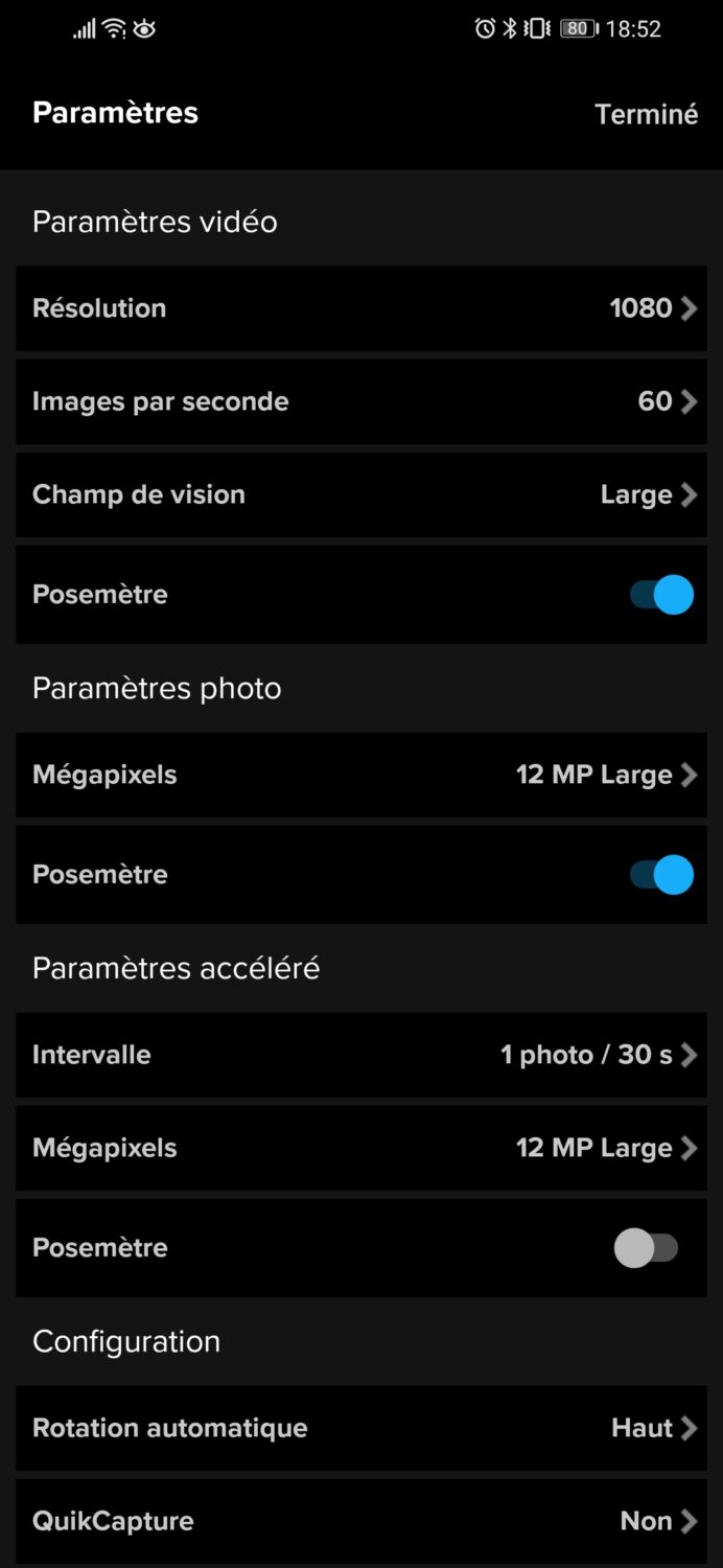 appli gopro android