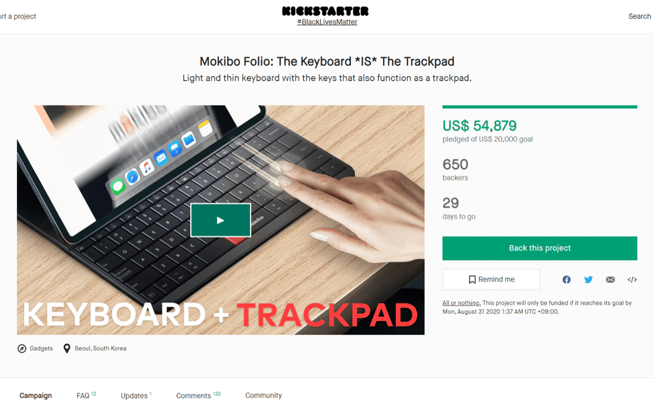 Mokibo Folio, le clavier révolutionnaire pour iPad maintenant sur Kickstarter ! iPad