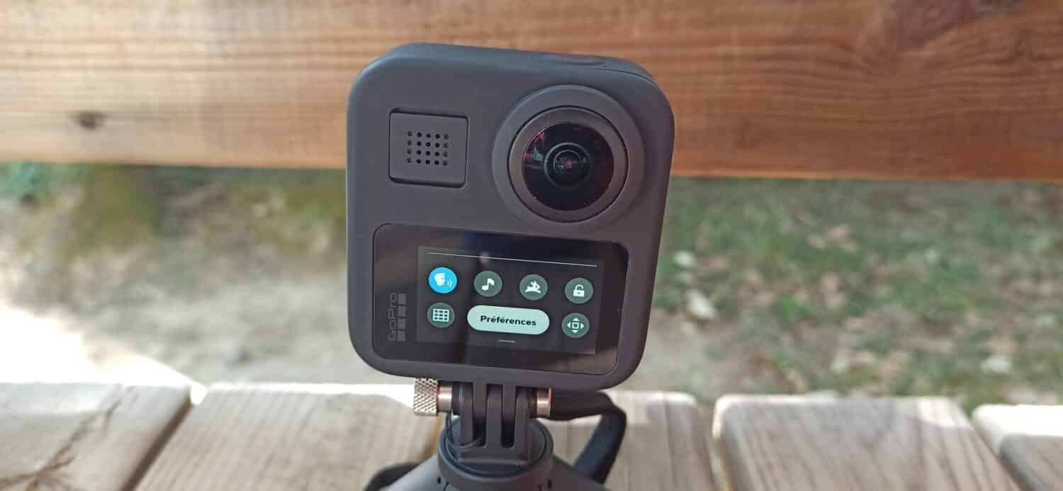 GoPro HERO MAX écran tactile allumé