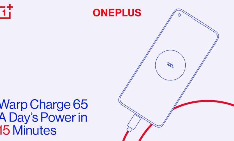 OnePlus 8T charge rapide