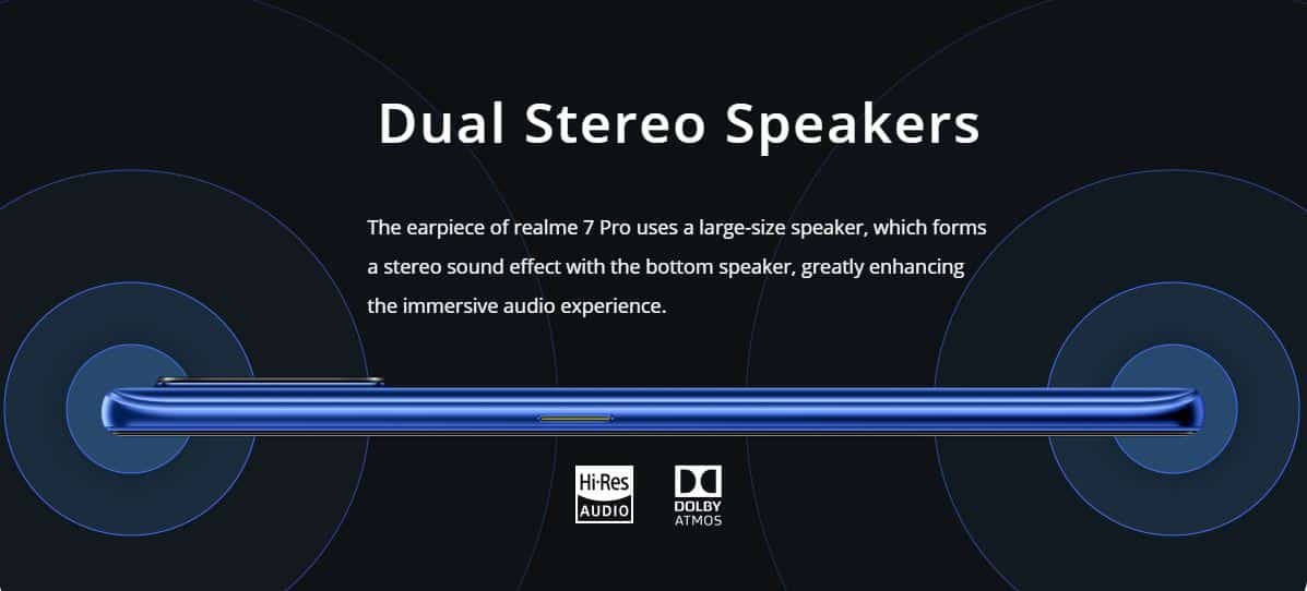 Realme 7 Pro speakers