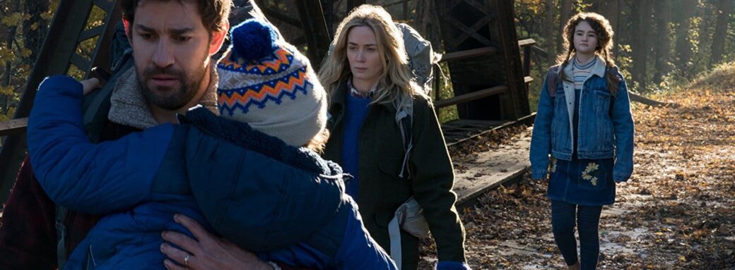 John Krasinski, Emily Blunt et Milicent Simmonds dans Sans un bruit (2018)