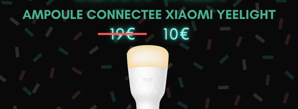 Xiaomi Yeelight ampoule connectee blanche black week bon plan