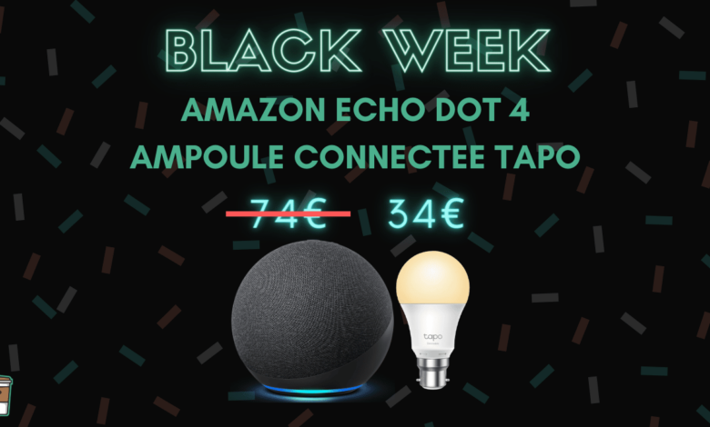 echo-dot-4-ampoule-connectee-tapo-bon-plan-black-week