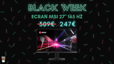 ecran msi 27 pouces 165 Hz bon plan black week