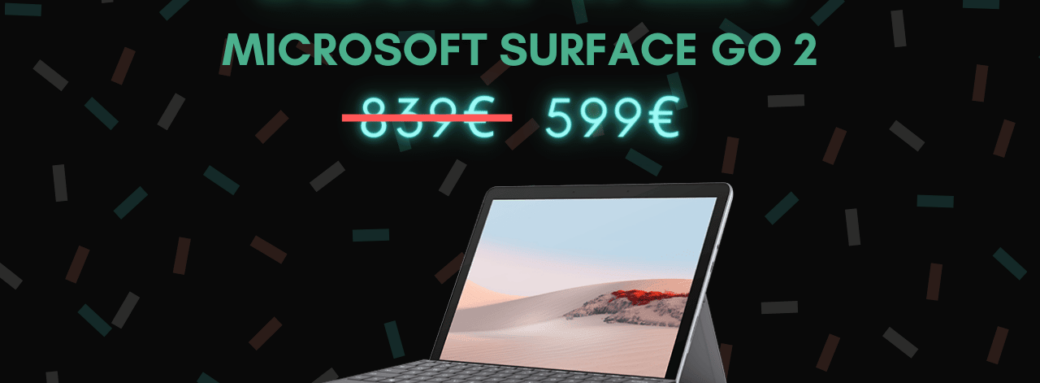 microsoft surface go 2 bon blan black week