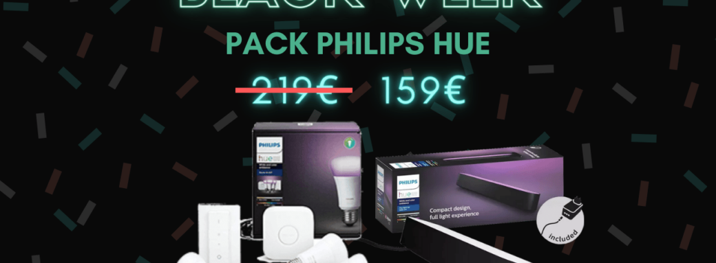 pack philips hue e27 hue play bon plan black week
