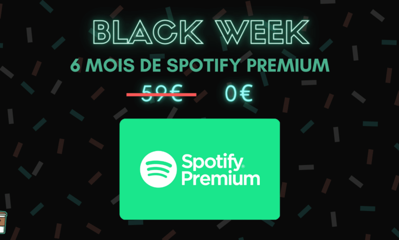 spotify premium cdiscount a volonte bon plan black week