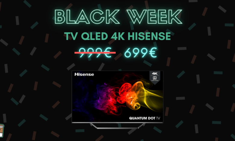 tv hisense 4K QLED bon plan black week
