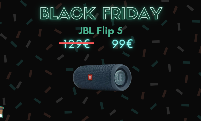 L’enceinte JBL Flip 5 tombe à 99€ pour les fêtes – Black Friday BlackFriday