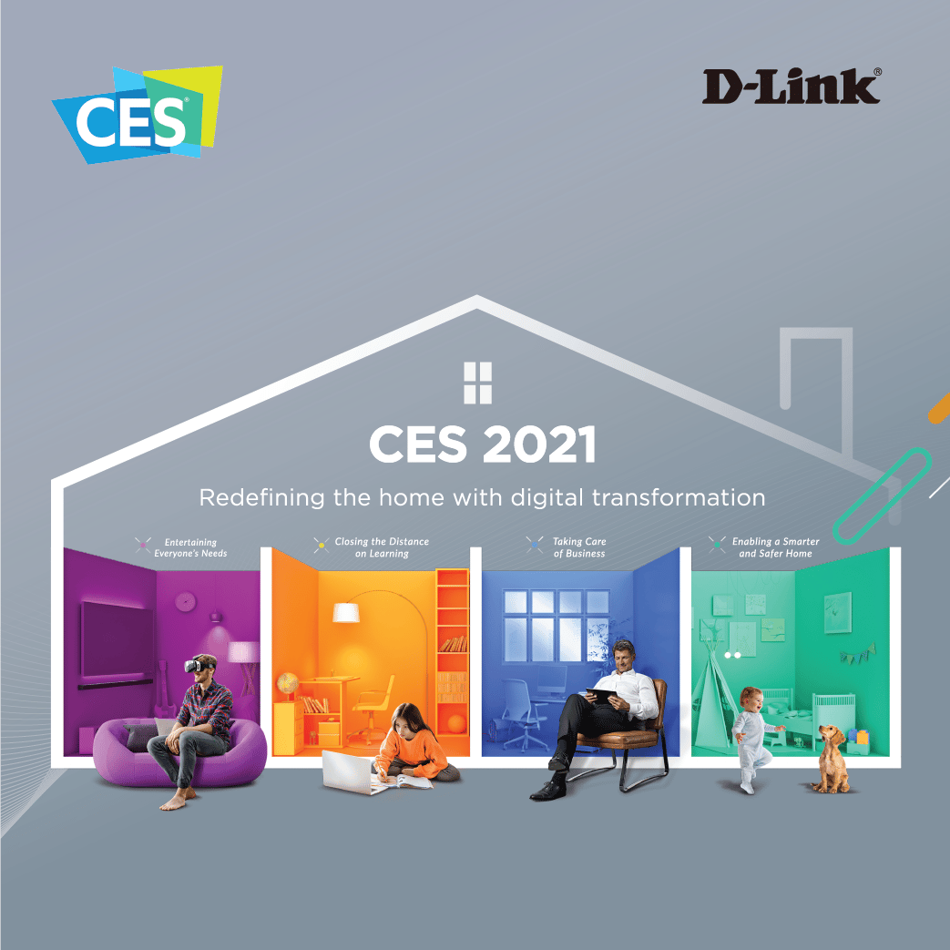 La maison intelligente et le télétravail réinventés par D-Link lors du CES 2021
