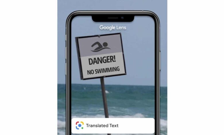 google lens traduction texte