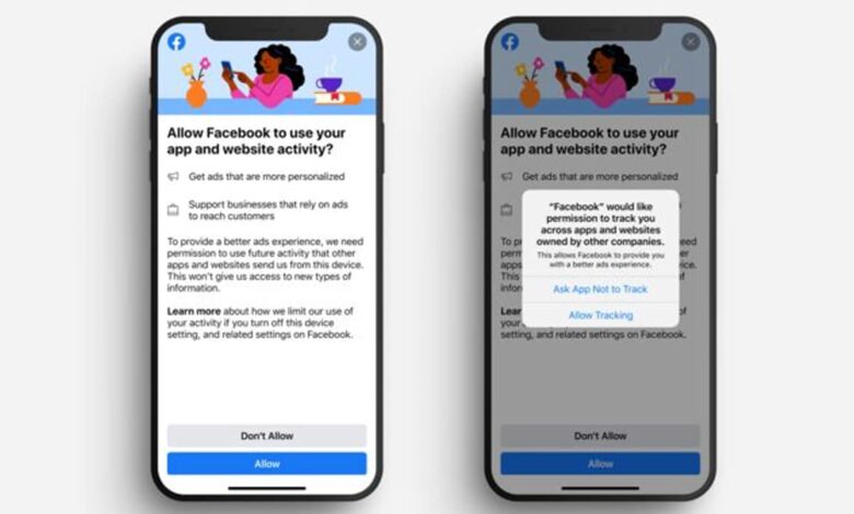 Avec iOS 14, Facebook vous incite à accepter le pistage publicitaire Apple