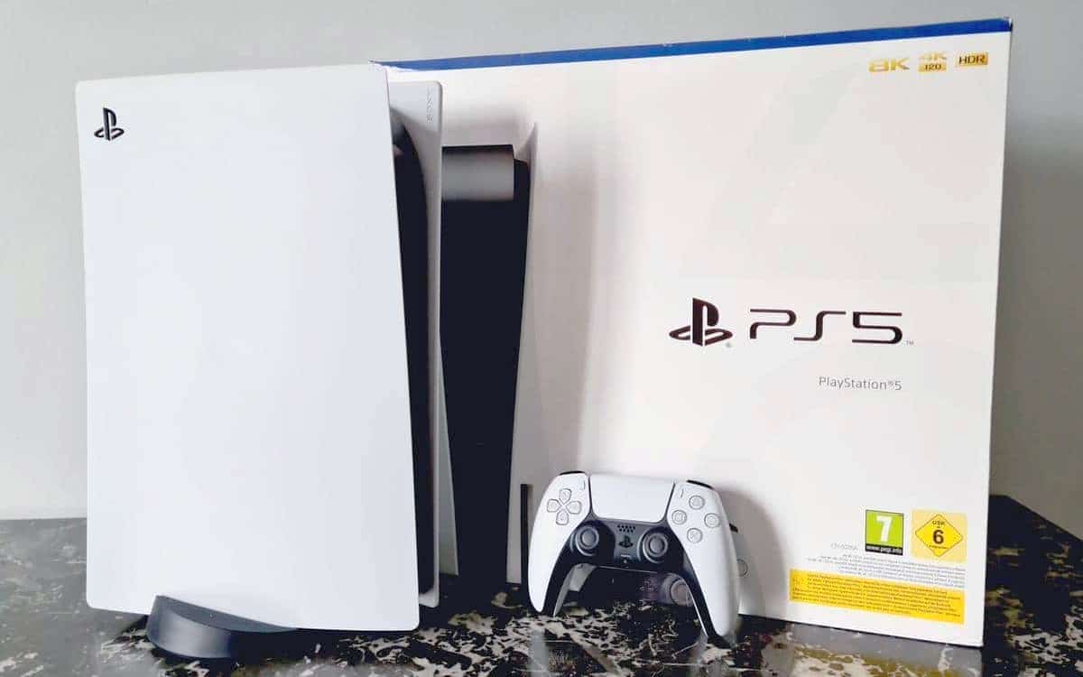 PS5 console blanc manette