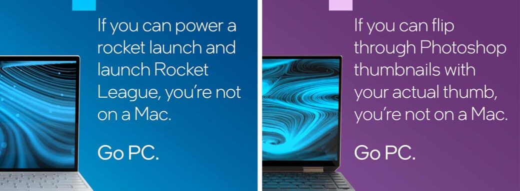 Intel critique les puces M1 d'Apple dans une publicité