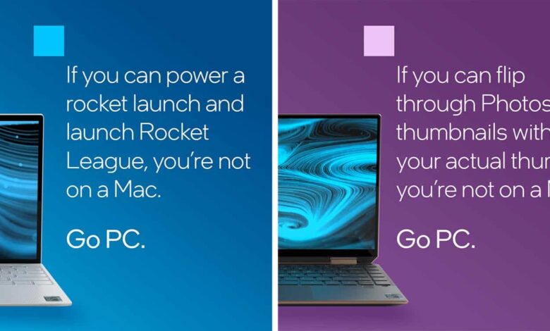 Intel critique les puces M1 d'Apple dans une publicité