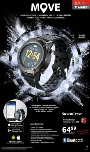 Lidl lancera une nouvelle montre connectée dès le 11 mars smartwatch