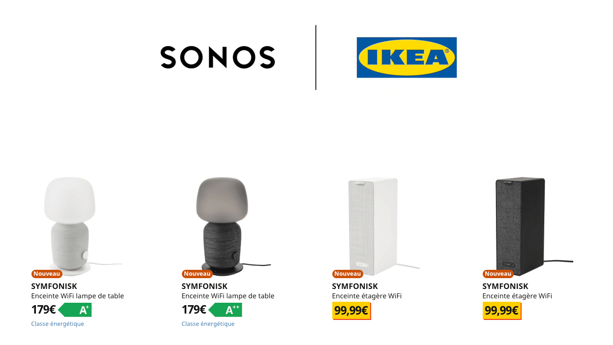 IKEA et Sonos vont bientôt sortir de nouvelles enceintes connectées
