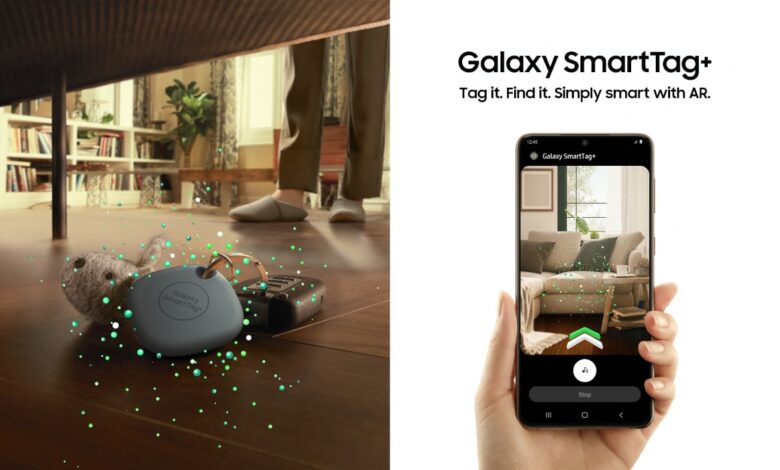 Les nouveaux trackers Galaxy SmartTag+ de Samsung application LCDG prix
