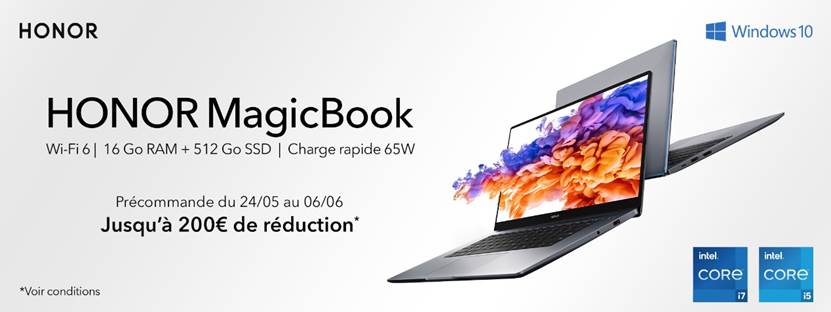 Honor annonce deux nouveaux MagicBook sous Intel Core de 11e génération Honor