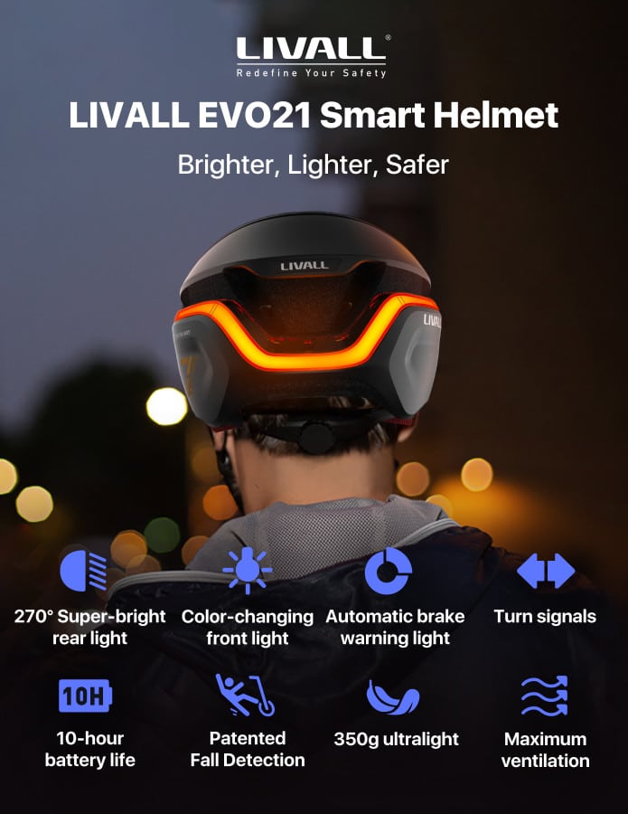 Livall EVO21 Smart Helmet