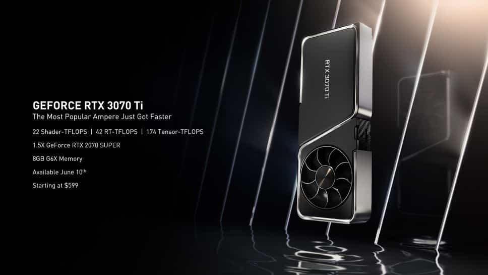 Nvidia dévoile ses deux nouvelles cartes graphiques, les GeForce RTX 3070 Ti et 3080 Ti