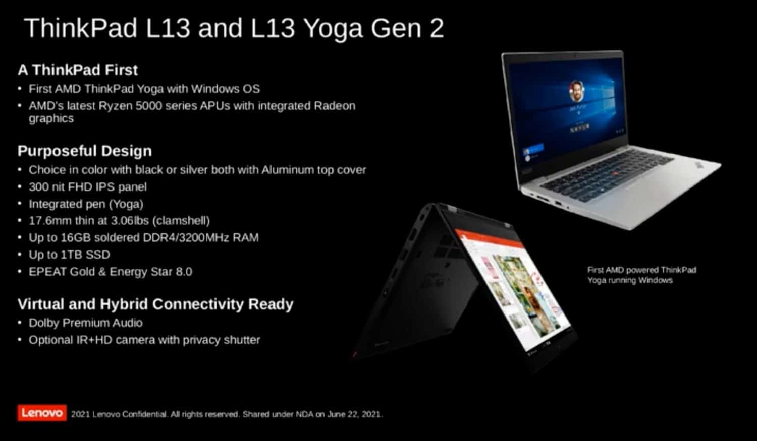 Lenovo dévoile les ThinkPad X1 Extreme et ThinkPad Yoga Ryzen Lenovo