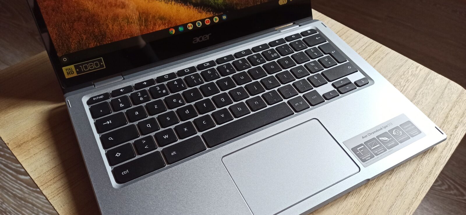Chromebook-Spin-513-clavier